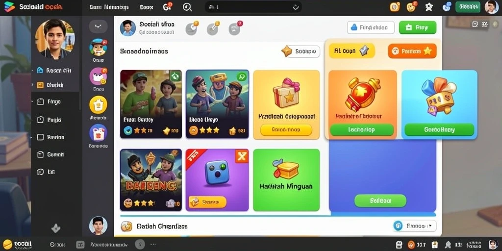 Screenshot menampilkan antarmuka utama yang simpel dan intuitif.
