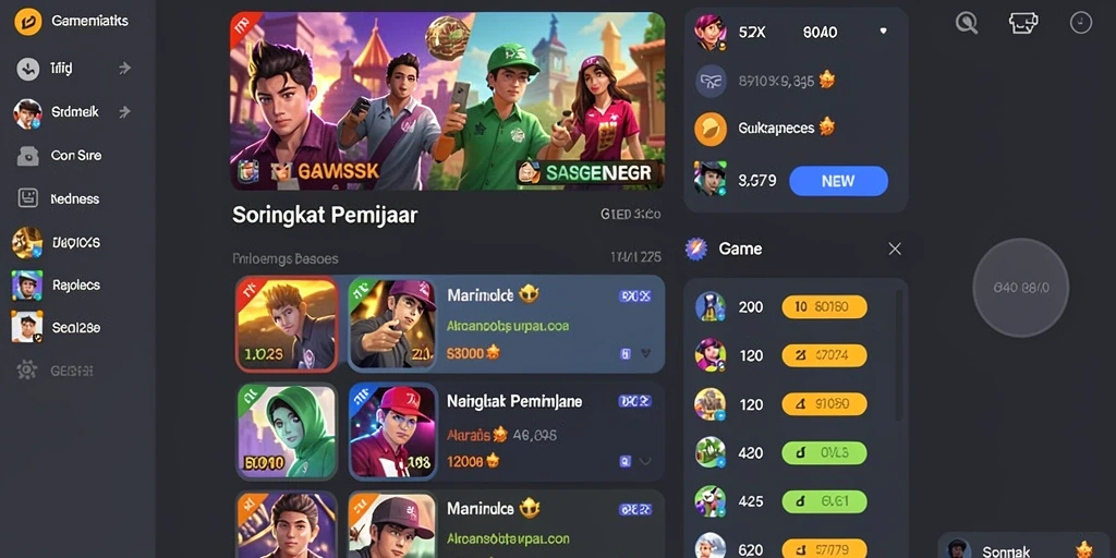 Tampilan antarmuka yang menarik dan user-friendly.