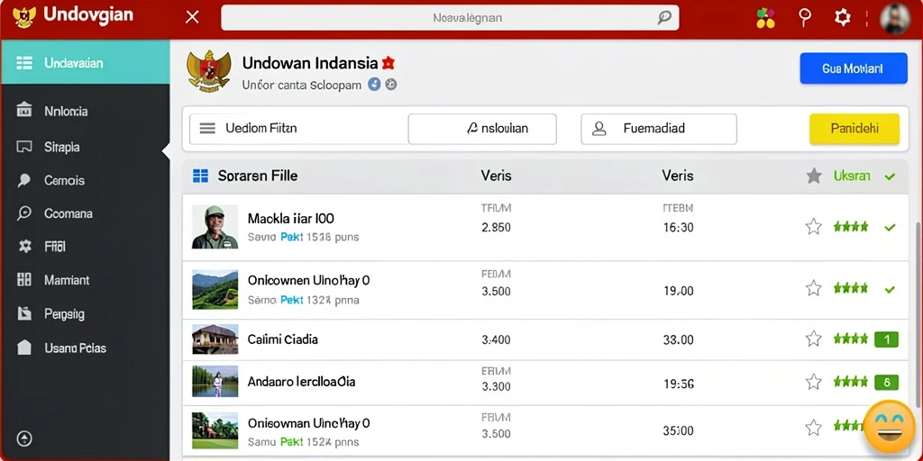 Tampilan antarmuka yang user-friendly dan minimalis.