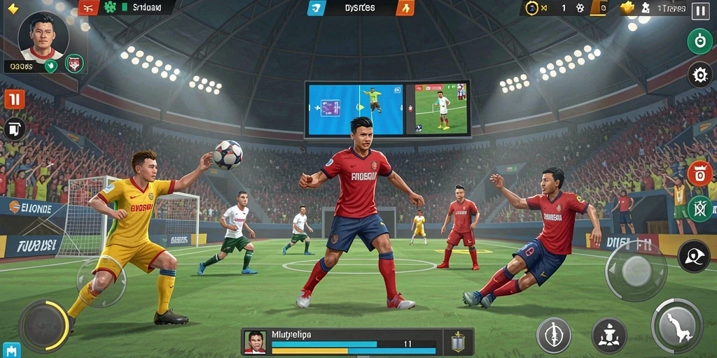 Tampilan grafis yang memukau saat balapan.