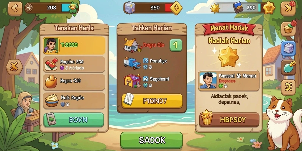 Tampilan antarmuka yang menarik dan user-friendly.