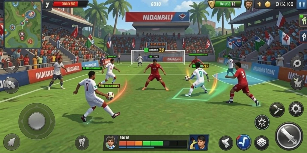 Tampilan utama V98 yang menarik dan mudah dinavigasi.